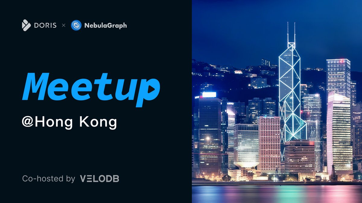 VeloDB (@velodb_io) on Twitter photo 📣 Join us for the <a href="/NebulaGraph/">NebulaGraph</a> × Apache Doris Meetup: The New Fintech Paradigm on August 22 in Hong Kong.
Explore how modern graph and analytics technologies are reshaping financial risk control, observability, and compliance! 🙌
velodb.io/events/apache-… 📣 Join us for the <a href="/NebulaGraph/">NebulaGraph</a> × Apache Doris Meetup: The New Fintech Paradigm on August 22 in Hong Kong.
Explore how modern graph and analytics technologies are reshaping financial risk control, observability, and compliance! 🙌
velodb.io/events/apache-…
