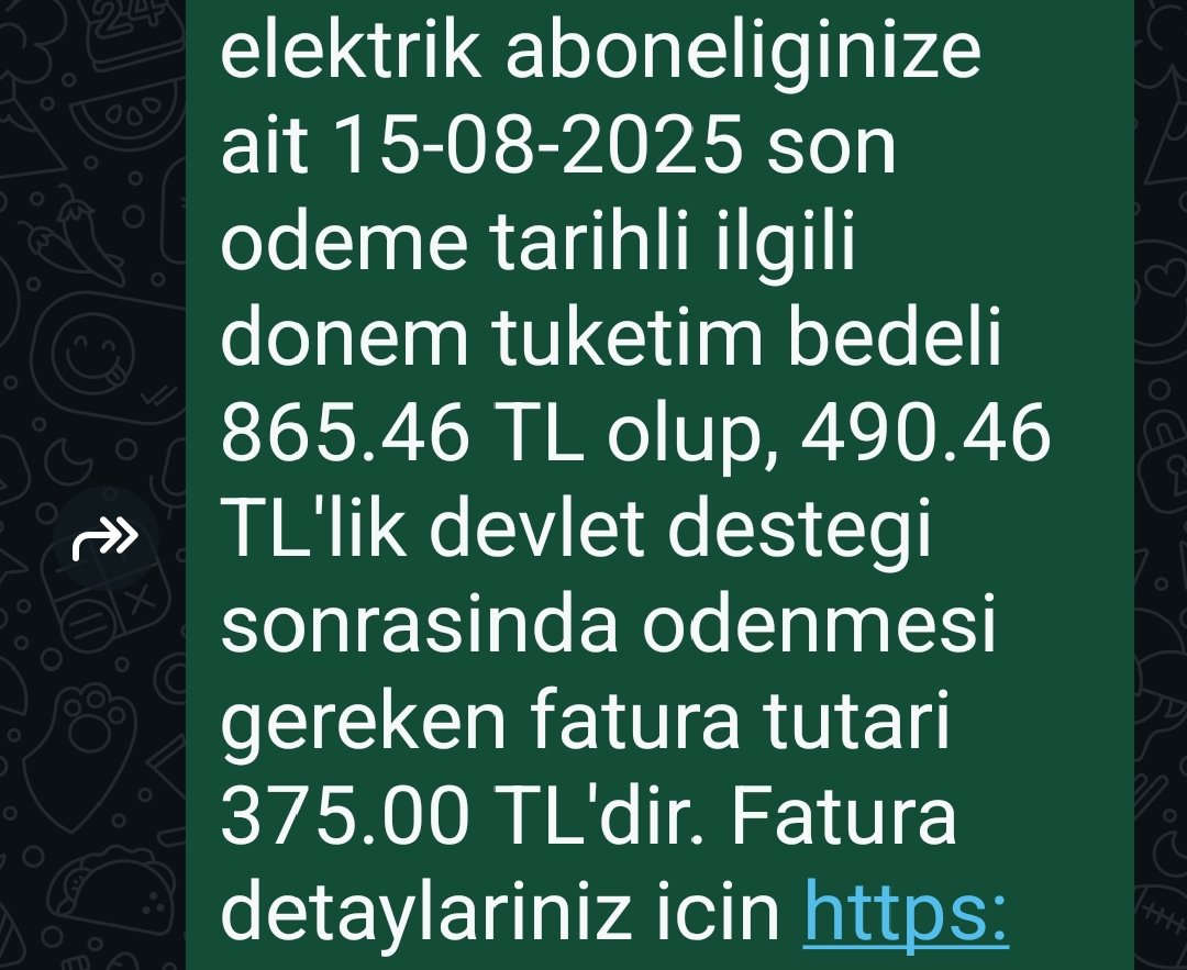 Bu elektrik indirimi yarısı Devlet ödüyor yalanına inanmıyorum benim bu evime bu kadar elektrik parası hiçbir zaman gelmiyor Çünkü benim evimde sadece buzdolabı çalışıyor arada bir televizyon çalışıyor Akşamdan Akşama normalde gelen ücret şimdiki ücret de aynı