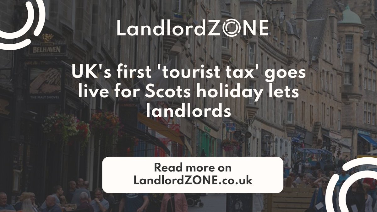 🏡 Scotland introduces the UK’s 1st tourist tax on short-term lets.

From 2026, a 5% levy will hit Airbnb-style stays in Edinburgh on top of 2025 tax changes.

Landlords: boost for tourism or another blow to hosts?

#Scotland #TouristTax

Read more: bit.ly/4m2310J