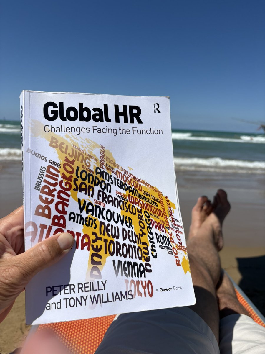 I go on holiday and take with me..

‘Global HR -Challenges Facing the Function’- Peter Reilly &amp; Tony Williams.
It provides a wonderful overview of theory and practice, a great inspiration for the work I do on the development &amp; review of global HR policies and practices. #HR #HRM