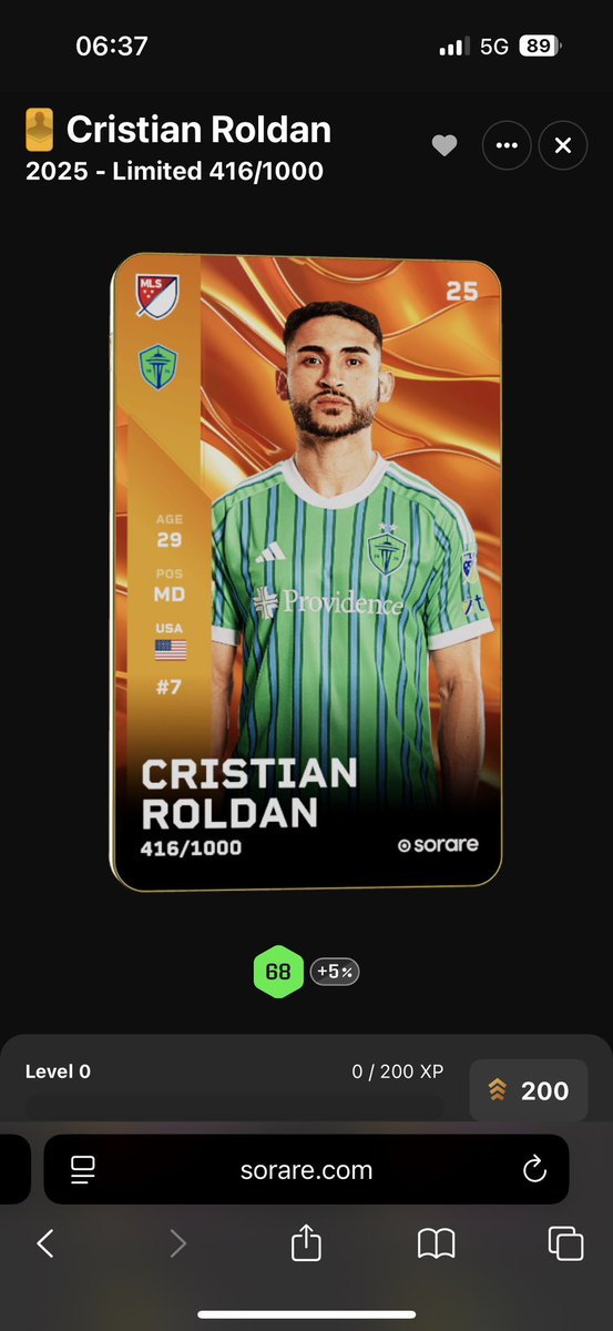 To celebrate my return to sorare i will be giving away Cristian Roldan, to enter;

-Like and share this post❤️
-Comment your sorare username🙌🏻

Thankyou all