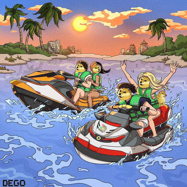 Jet skis, sunset, and pure #DEGO vibes 🚤☀️

(Image from DEGO community)