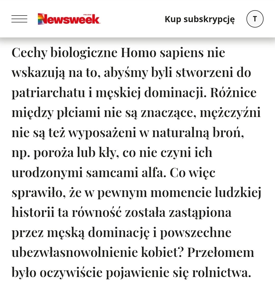 Roman Warszawski (@warszawski_r) on Twitter photo W konkurencji na naukową bzdurę roku to powinno być wysoko. Hej, <a href="/NewsweekPolska/">Newsweek Polska</a> dlaczego mamy oddzielne kategorie sportowe dla kobiet i mężczyzn, skoro te różnice nie są znaczące? W konkurencji na naukową bzdurę roku to powinno być wysoko. Hej, <a href="/NewsweekPolska/">Newsweek Polska</a> dlaczego mamy oddzielne kategorie sportowe dla kobiet i mężczyzn, skoro te różnice nie są znaczące?