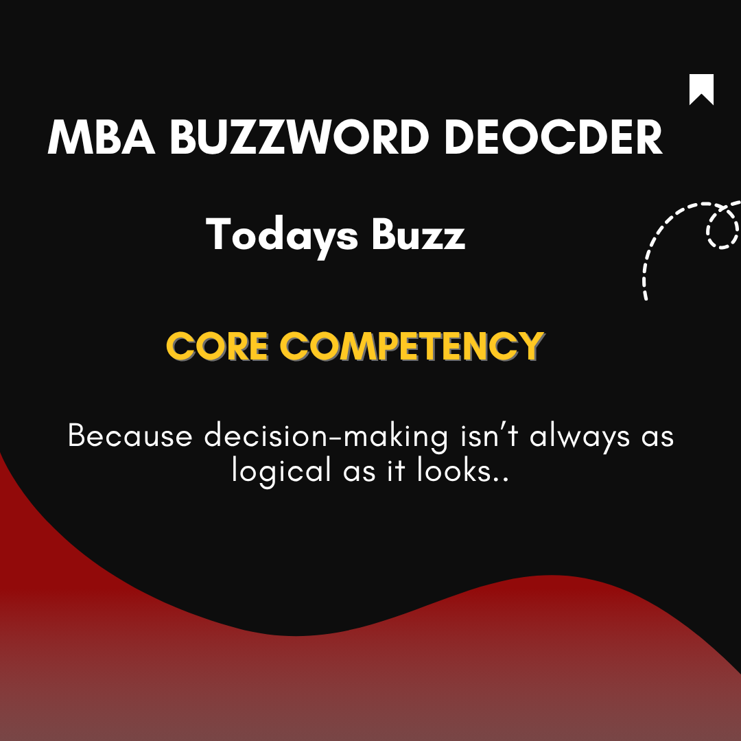 IIMB_Admissions's tweet photo. MBA Buzzword Decoder: Core Competency
It sounds sharpβbut what does it actually mean?
Swipe-worthy insights inside.
π¬ Drop the next buzzword we should decode!
π https://t.co/hX7pJTXsx9
#IIMB #CoreCompetency #BuzzwordDecoder #MBAJargon #IIMBangalore https://t.co/VrsXswTERx