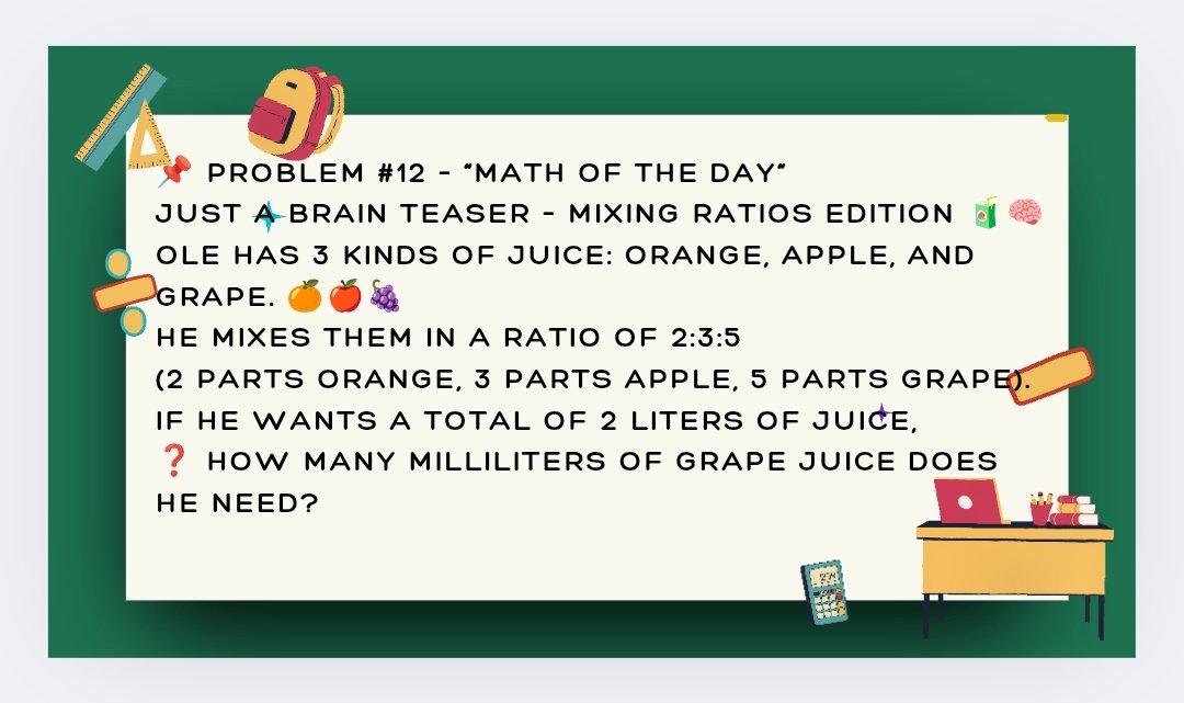 Piyahaema's tweet image. 🎯 Follow for new challenges every day
👍 Like + Comment “Send me the sheet” to get a FREE PDF!

📲 Follow me here:
IG: @PiyaHaem
TikTok: @PiyaHaema
YouTube: Piyahaema

#DailyMathChallenge #FreeTutoring #Math #GovernmentExam #TeacherExam #PoliceCadet #AdvancedClasses