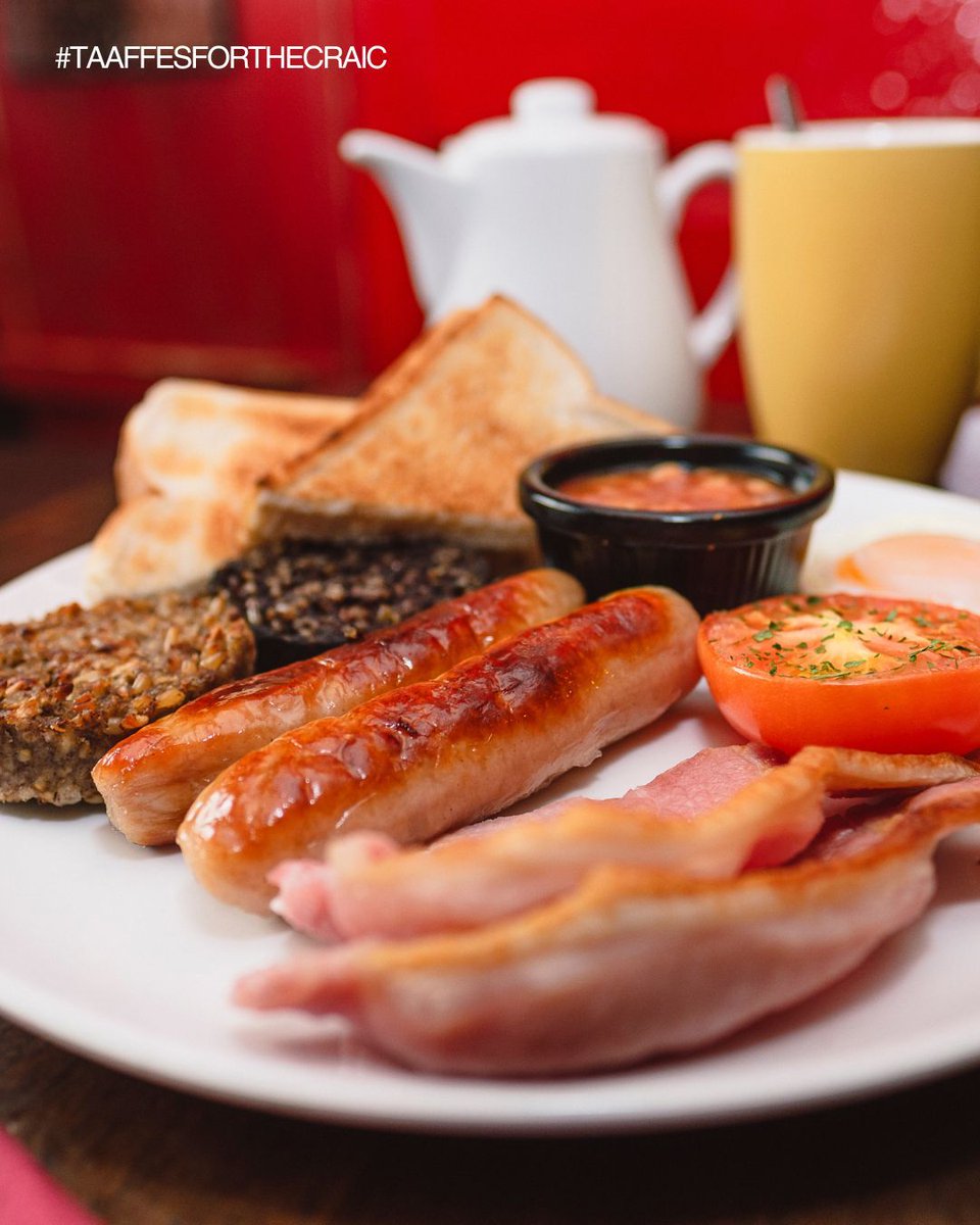 Bank holiday blues? Enjoy our tasty breakfast serving now until noon! Happy Tuesday! #taaffesforthecraic #breakfastgalway #galwaybrunch