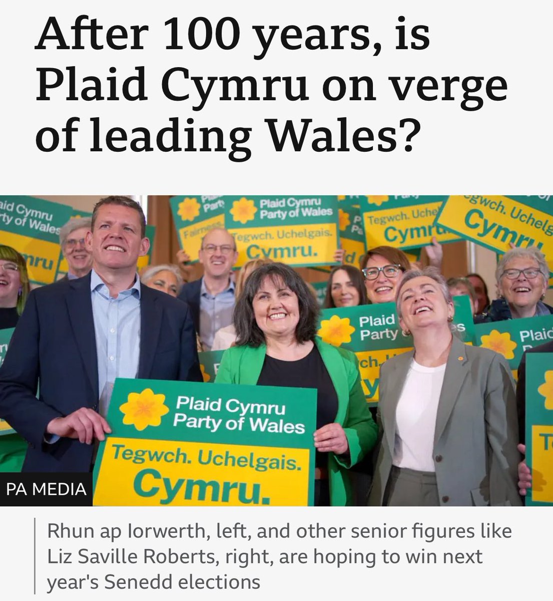 DOGE Wales 🏴💰 (@seneddwaste) on Twitter photo Nice positive headline for <a href="/Plaid_Cymru/">Plaid Cymru 🏴</a> from BBC Wales this morning.
Unsurprisingly, there was no mention of the party’s policy to make Wales a Nation of Sanctuary for asylum seekers.
If you want real news, follow @seneddwaste. Nice positive headline for <a href="/Plaid_Cymru/">Plaid Cymru 🏴</a> from BBC Wales this morning.
Unsurprisingly, there was no mention of the party’s policy to make Wales a Nation of Sanctuary for asylum seekers.
If you want real news, follow @seneddwaste.