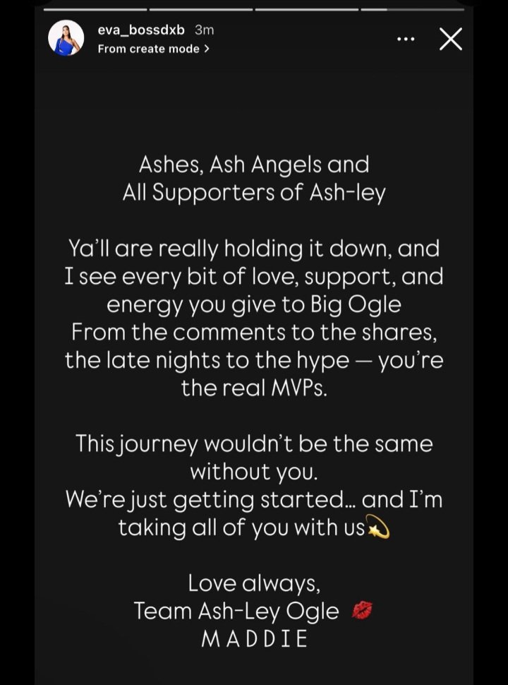 flerhhh's tweet photo. Bhala lapo ✍️ our manager has spoken , Odogwu fanbase, leaders in the streets 

REWATCH ASHLEY OGLE ON YT
ASHLEY OGLE REMAINS KING 
#UnshakenAshleyOgle
#AshleyBrylnnOgle https://t.co/LtWOpwKQp1