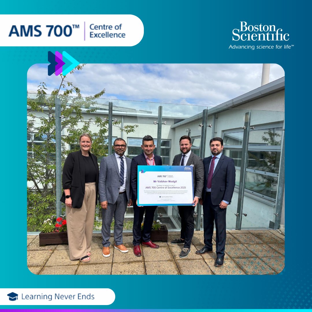 Boston Scientific EMEA - Urology (@bscemea_urology) on Twitter photo Congratulations to Mr. <a href="/VaibhavModgil/">Vaibhav Modgil | Urological Surgeon & Andrologist</a> at Manchester Royal Infirmary for being designated an AMS 700™ IPP Center of Excellence! 👏
Your commitment to providing patients with a long-term treatment option for ED is truly commendable. Thank you. Learn more: bit.ly/3Ue2BrF Congratulations to Mr. <a href="/VaibhavModgil/">Vaibhav Modgil | Urological Surgeon & Andrologist</a> at Manchester Royal Infirmary for being designated an AMS 700™ IPP Center of Excellence! 👏
Your commitment to providing patients with a long-term treatment option for ED is truly commendable. Thank you. Learn more: bit.ly/3Ue2BrF
