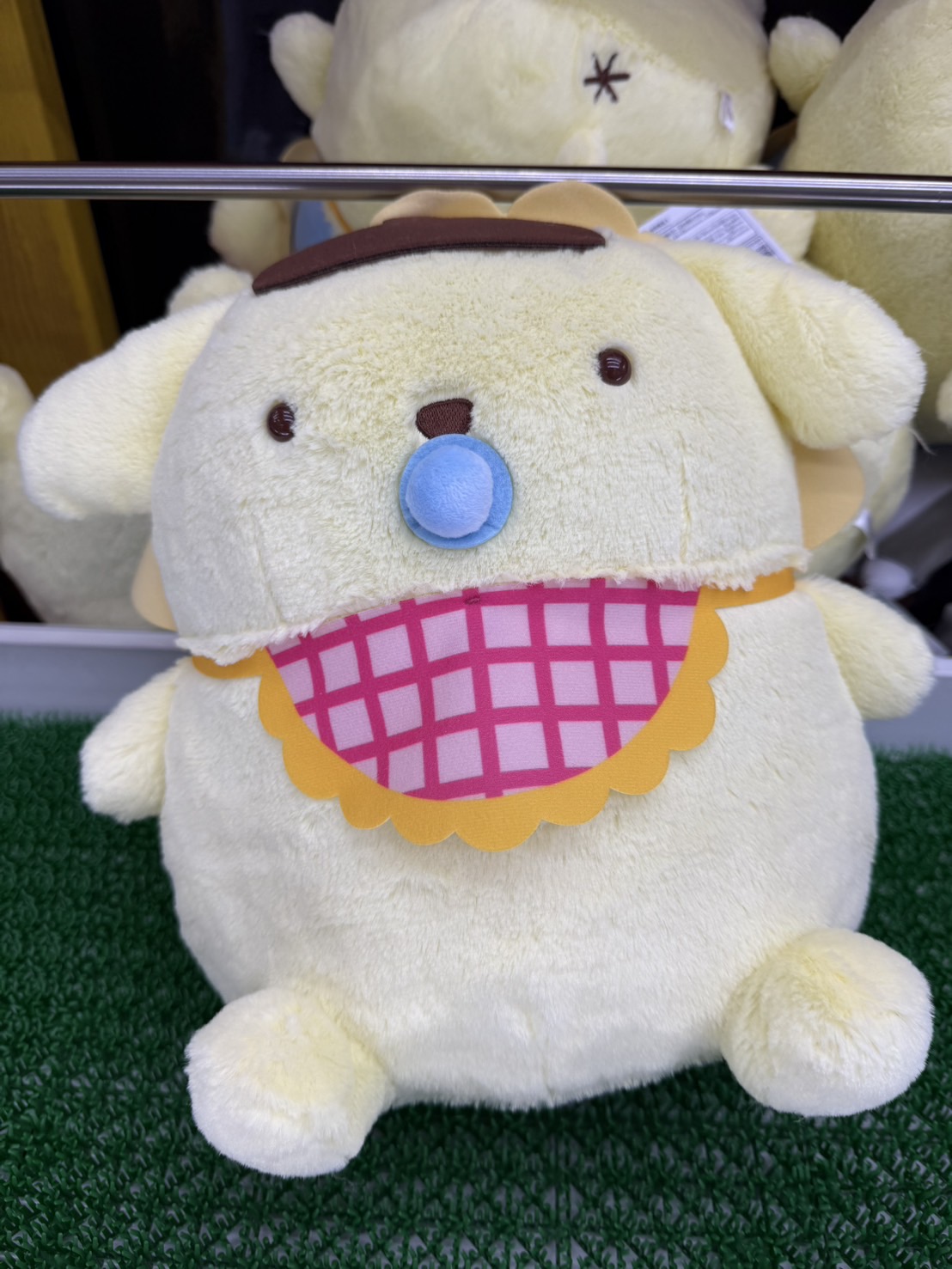 ポムポムプリンBIGぬいぐるみマスコット小物入れ　ストラップ　❹点まとめ売り ポムポムプリンBIGぬいぐるみマスコット小物入れ ストラップ ➃