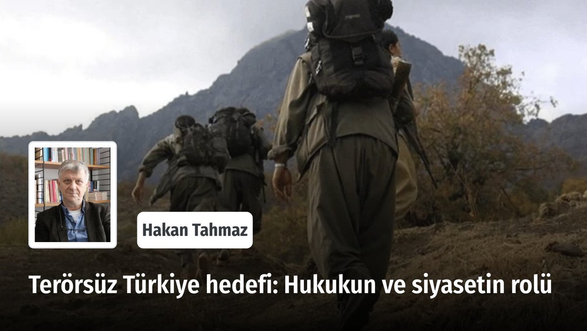 ❝ Çözümün yolu, hukuk devletini inşa edecek ve siyasal alanı genişletecek bir perspektifi benimsemekten geçiyor. ❞

 Terörsüz Türkiye hedefi: Hukukun ve siyasetin rolü

✍️ Hakan Tahmaz (<a href="/httahmaz1/">HTahmaz</a>) yazdı.

Okumak için ➡️ yeniarayis.com/yazi/terorsuz-…