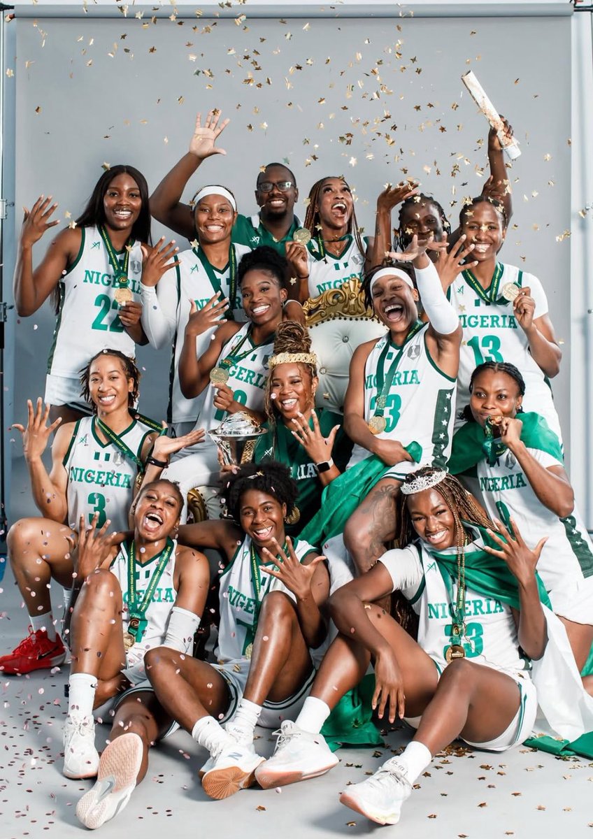 I take great pleasure and pride in congratulating our very own Blessing Ejiofor from Ebonyi State, one of the champions who made our nation proud by winning a historic five-straight title in the African Women's Basketball tournament in Abidjan, Côte D'Ivoire. 

You have created