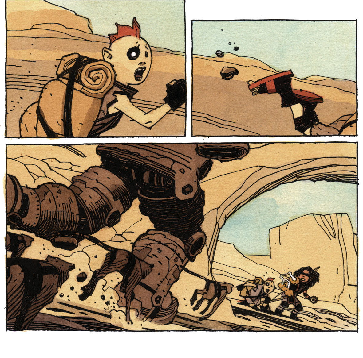 KAYA #12 Two years ago I was having a lot of fun doing this 5-page backup story for the awesome book KAYA by awesome <a href="/WesCraigComics/">Wes Craig</a> !!