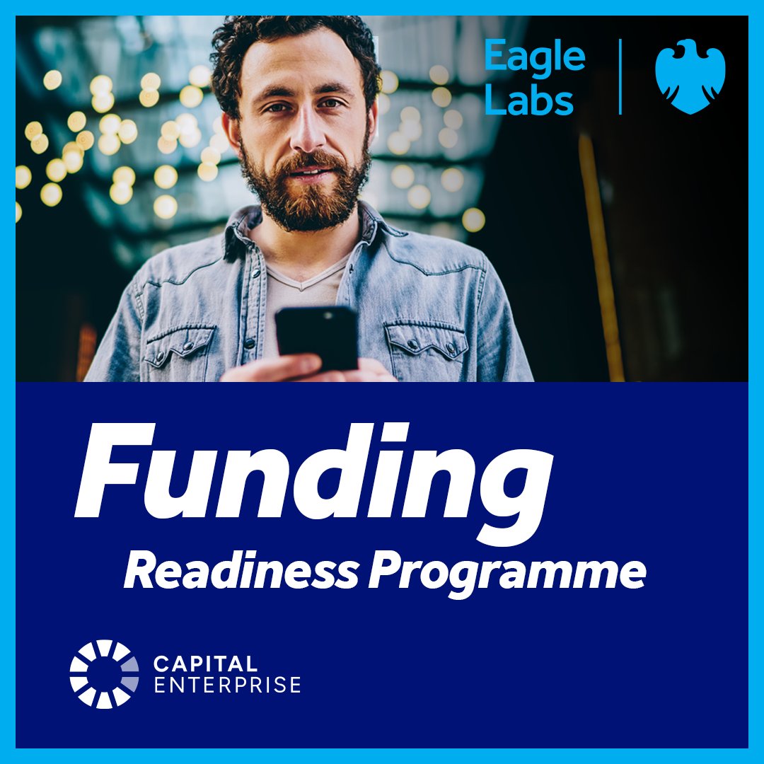 Eagle Labs (@eagle_labs) on Twitter photo Funding Readiness Programme, delivered by <a href="/capenterprise/">Capital Enterprise</a> is designed to demystify funding and provide founders with the skills and knowledge they need to fund their business growth 🚀
Applications close on Friday 29 August, apply now 👇
labs.uk.barclays/what-we-offer/… Funding Readiness Programme, delivered by <a href="/capenterprise/">Capital Enterprise</a> is designed to demystify funding and provide founders with the skills and knowledge they need to fund their business growth 🚀
Applications close on Friday 29 August, apply now 👇
labs.uk.barclays/what-we-offer/…