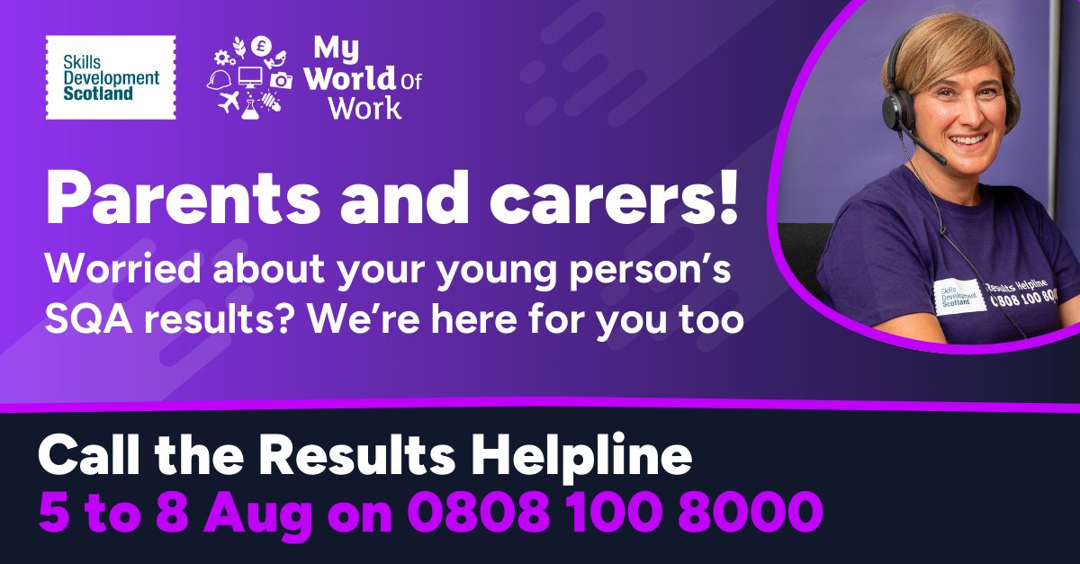 Aberdeen City Council (@aberdeencc) on Twitter photo Parents and carers! Worried about your young person’s #SQAresults?
Skills Development Scotland is there for you on the phone, in SDS centres, and there’s help online at orlo.uk/Rjv0k
<a href="/skillsdevscot/">Skills Development Scotland</a> Parents and carers! Worried about your young person’s #SQAresults?
Skills Development Scotland is there for you on the phone, in SDS centres, and there’s help online at orlo.uk/Rjv0k
<a href="/skillsdevscot/">Skills Development Scotland</a>