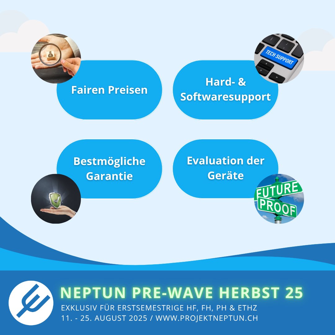 💻 Mehr als nur gute Deals! 
Projekt Neptun zeichnet sich aus durch::

✅ Evaluierte Geräte in Top-Qualität
✅ Exklusive Bildungspreise
✅ Individuelle Beratung
✅ Reibungslose Bestellabwicklung
✅ Technischer Support nach dem Kauf

👉 Erfahre mehr auf bit.ly/p25nep-x-bfts1