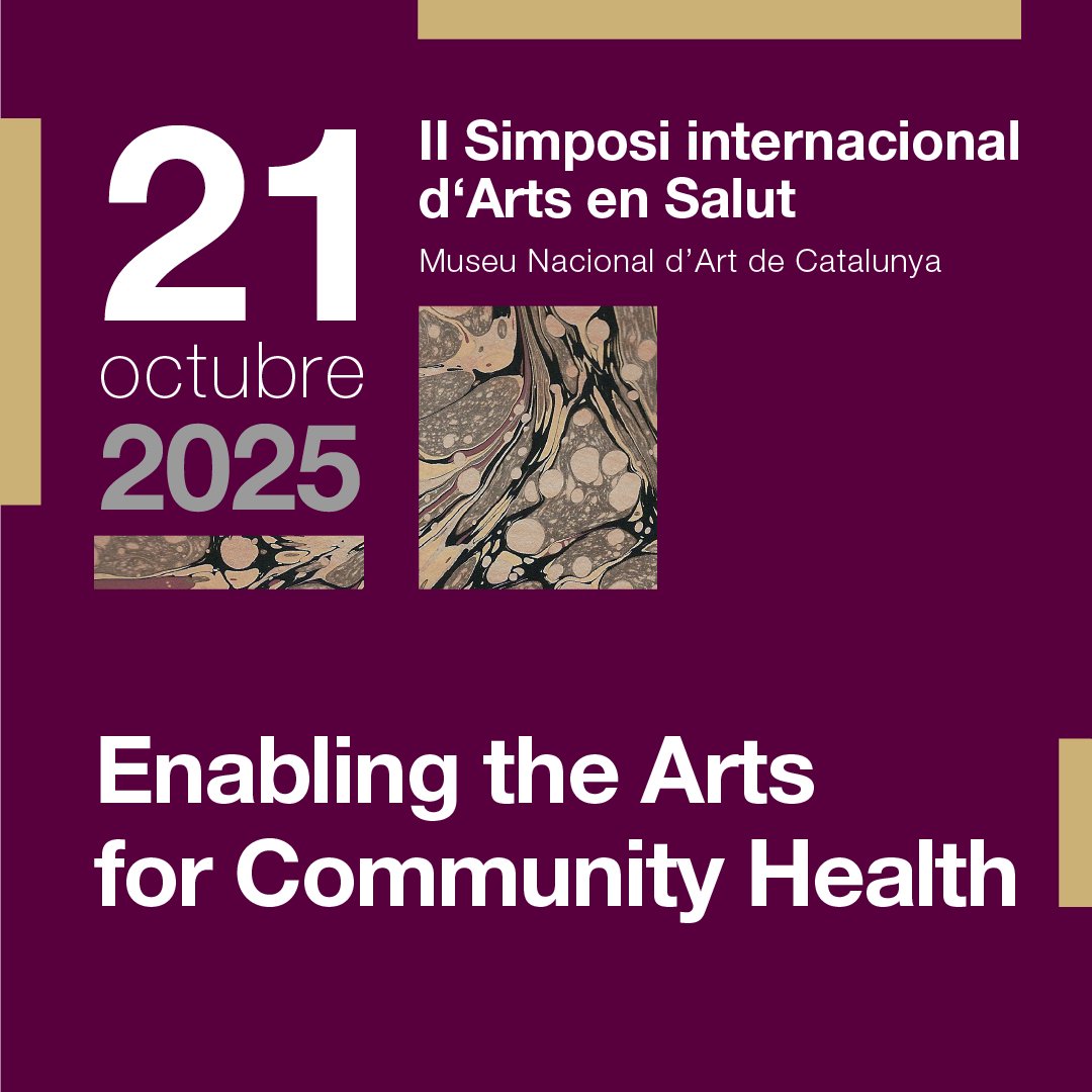 📣Obertes les inscripcions per al II Simposi Internacional d'Arts en Salut <a href="/icscat/">ICS. Generalitat</a>, en el marc de #HealingArtsBarcelona

📅El 21 d'octubre, la Sala Oval de <a href="/MuseuNac_Cat/">Museu Nacional d'Art de Catalunya | MNAC</a> es convertirà en un espai de trobada, reflexió i diàleg entre les arts i la salut. 

📝f.mtr.cool/pdaigmmigs