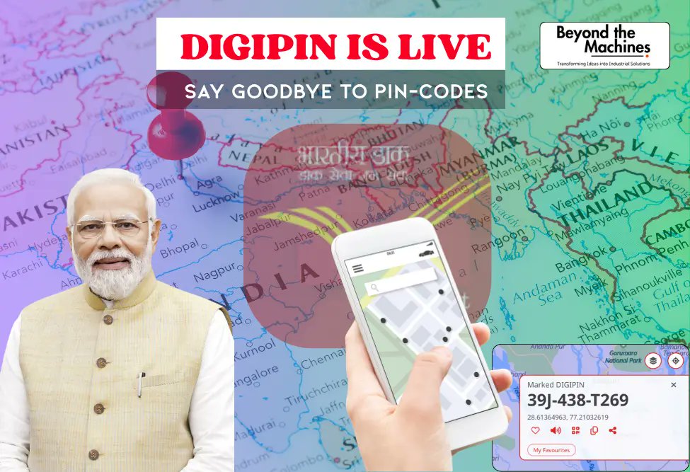PRIYAJIT_BWN's tweet photo. India Launches DigiPIN: A Game‑Changing Digital Address System, KNOW YOUR DIGIPIN - Beyond The Machines https://t.co/eLYueAmoWZ https://t.co/xsJfkNUsPL