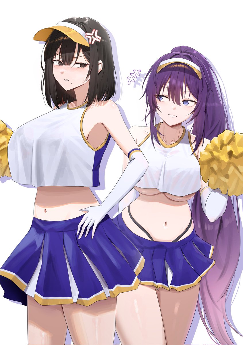 チアガール姉妹、ヨルとユナ。
<a href="/biya1024/">Biya🦋</a> さんのOC。