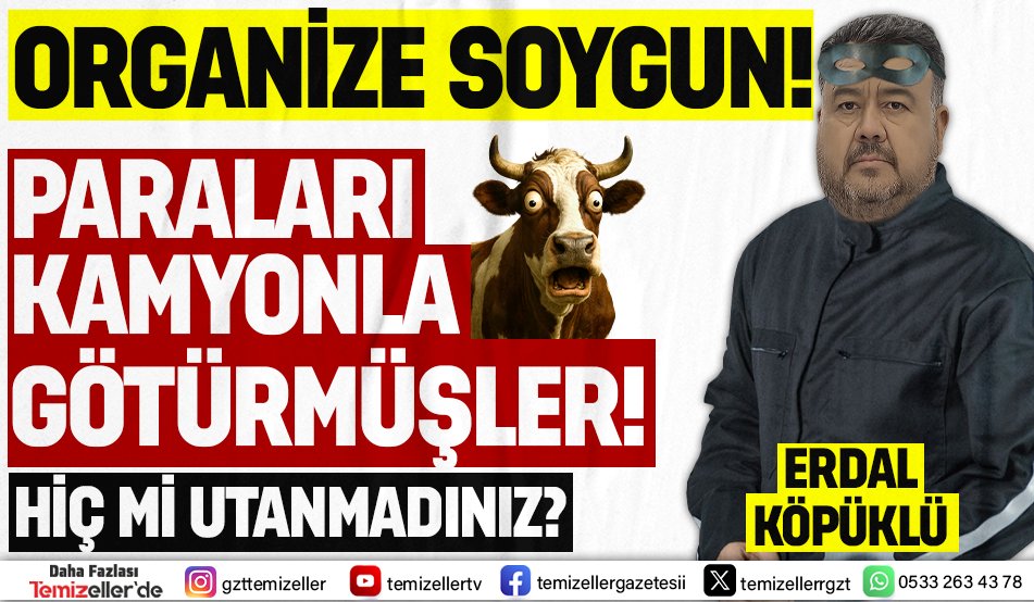 temizellerrgzt's tweet image. İZMİR DAMIZLIK SIĞIR YETİŞTİRİCİLERİ BİRLİĞİ’NDE ÇIRILÇIPLAK ORGANİZE SOYGUN!

temizellergazetesi.com/izmir-damizlik…

#damızlık #organize #soygun #erdalköpüklü