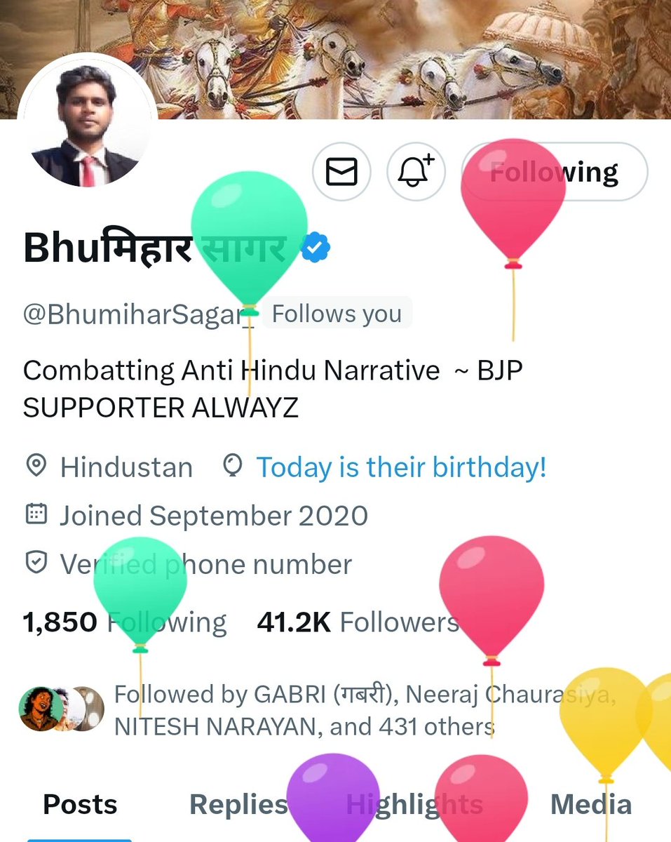 Scaleone (@scaleone85) on Twitter photo जन्मदिन की अनंत शुभकामनाएं <a href="/BhumiharSagar_/">Bhuमिहार सागर</a> भाई🎂💐
जीवन में हमेशा अपने रास्ते पर अडिग और अटल रहना और चमचे की रेलाई करते रहना😂
<a href="/BhumiharSagar_/">Bhuमिहार सागर</a> 🎂💐 जन्मदिन की अनंत शुभकामनाएं <a href="/BhumiharSagar_/">Bhuमिहार सागर</a> भाई🎂💐
जीवन में हमेशा अपने रास्ते पर अडिग और अटल रहना और चमचे की रेलाई करते रहना😂
<a href="/BhumiharSagar_/">Bhuमिहार सागर</a> 🎂💐