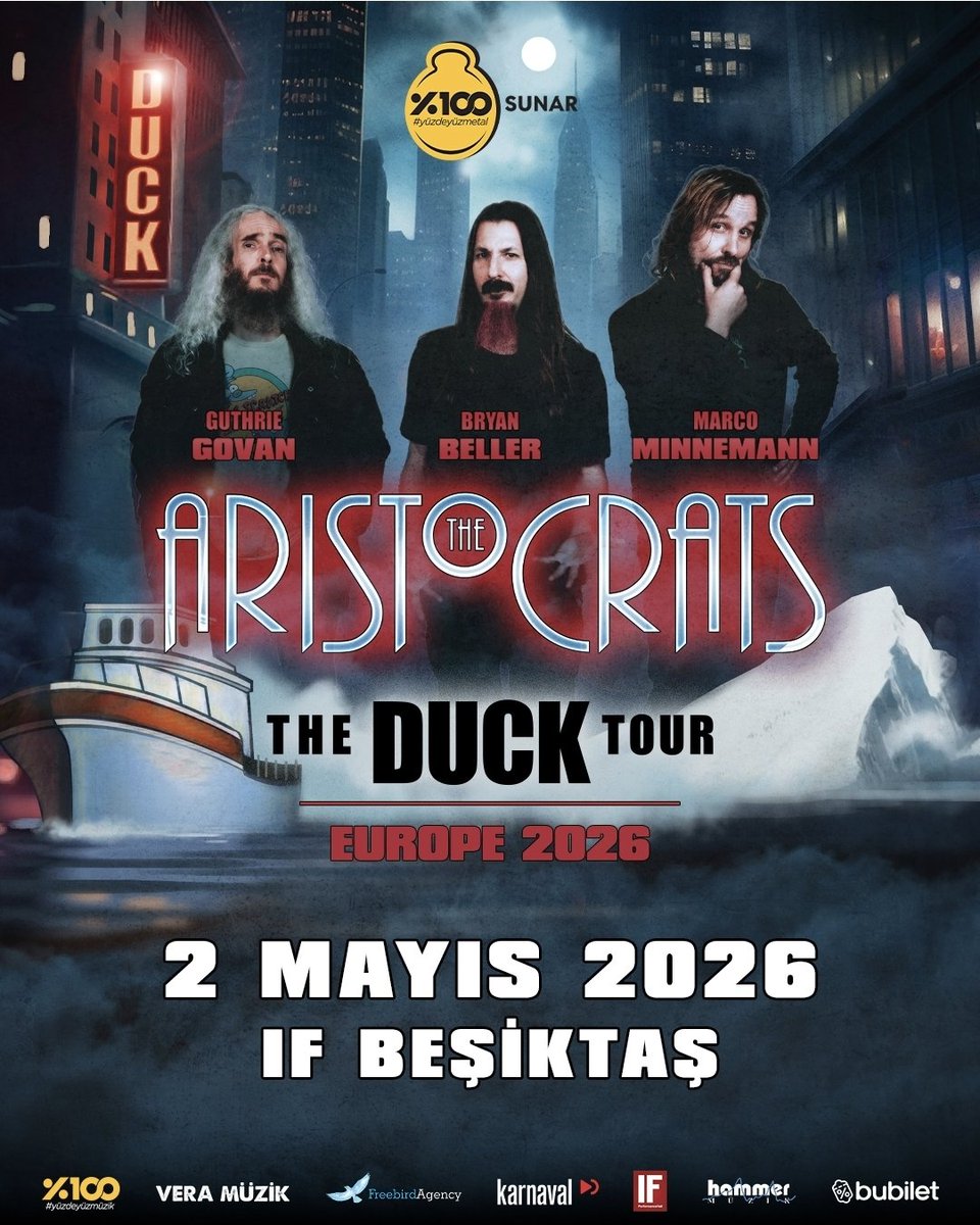 Müziklerinde sınır tanımayan virtüöz enstrümantal grup Aristocrats tekrar ülkemize geliyor !