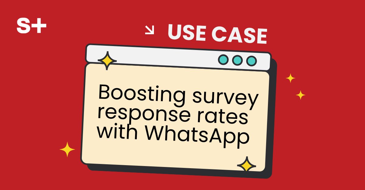 Frustrated by survey response rates stuck at 10% with email or SMS? You’re not alone.

With sandsiv+, WhatsApp surveys boost response rates to 40%, unlocking faster insights and happier customers.

Curious? sandsiv.com/use-cases/boos…