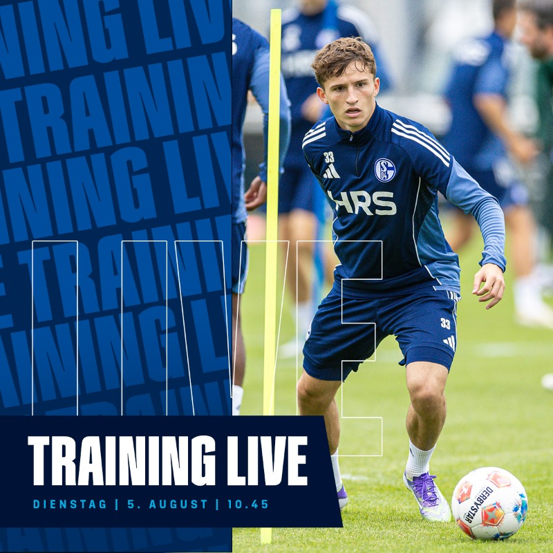 📺EN DIRECTO la sesión de entrenamiento de los nuestros: 

➡️s04.de/Training-Live-…

#S04 ⚒️