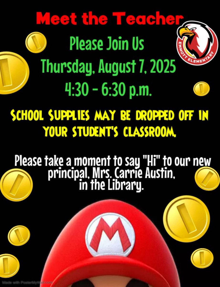 Don’t miss out on meeting your new teacher! See you there! #cfisd #LevelUp #EaglePride