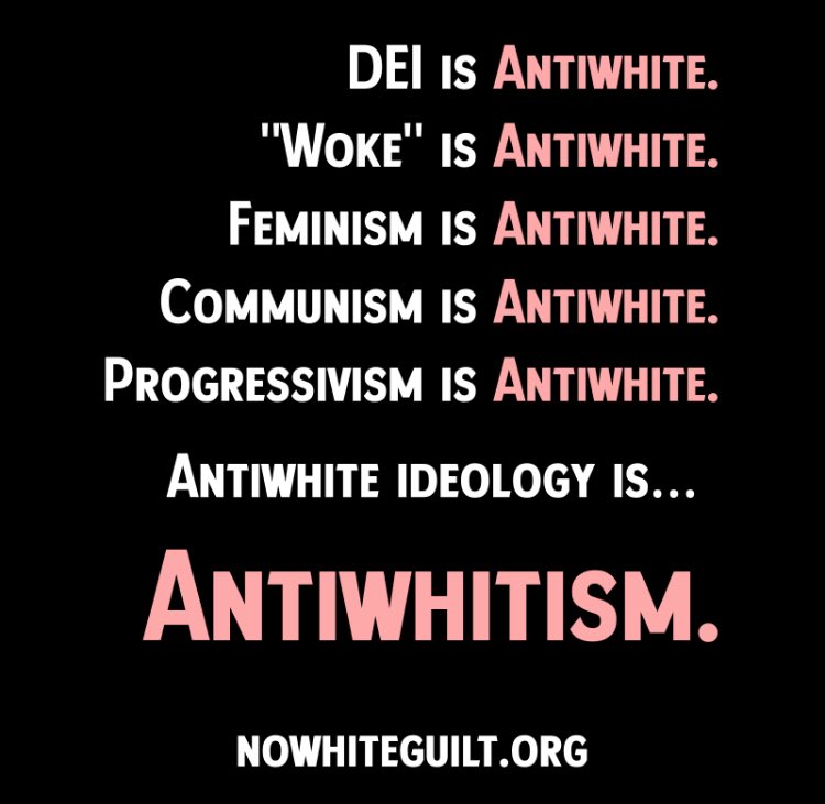 It’s ANTIWHITEISM. Until you see through the code words and abstractions it will continue. They’ll just rename it something else.