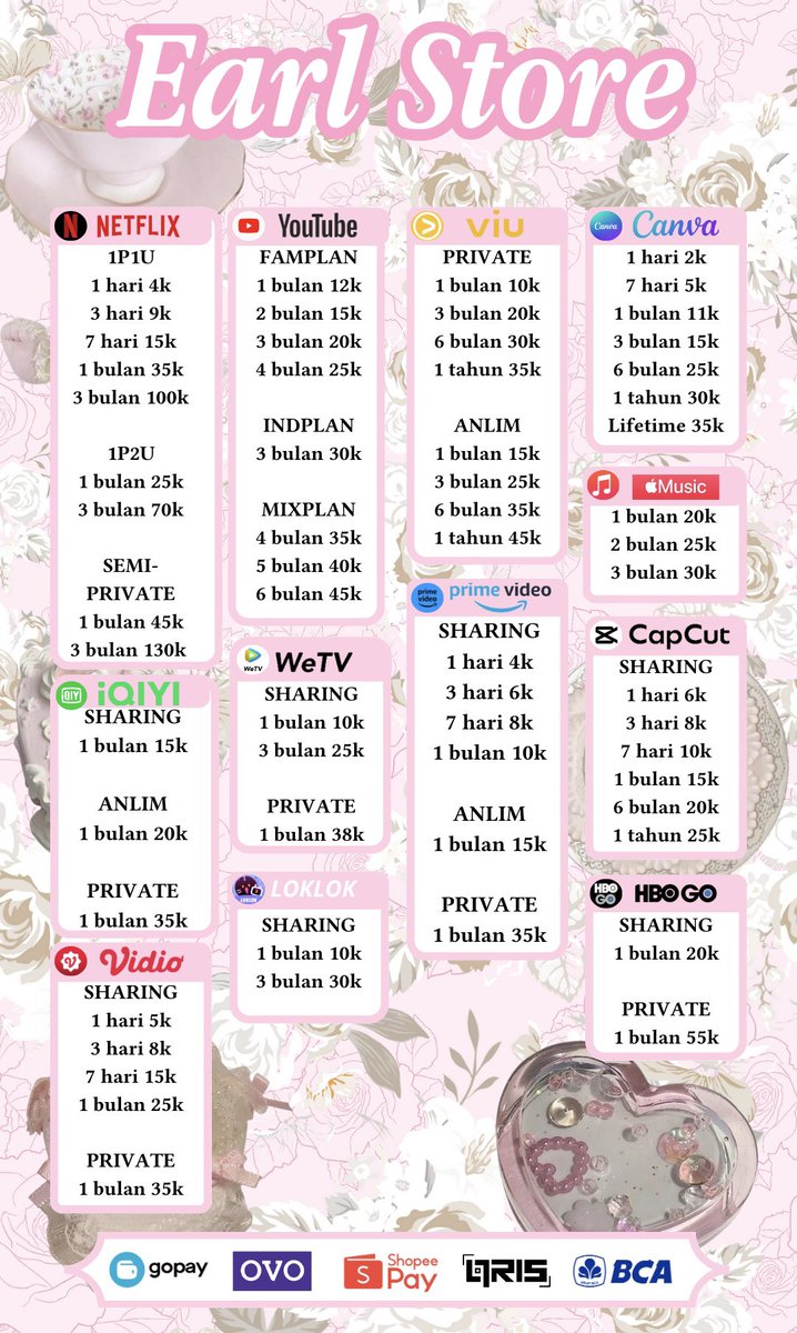 dernarba's tweet image. Indplan 30rb
famplan 20rb