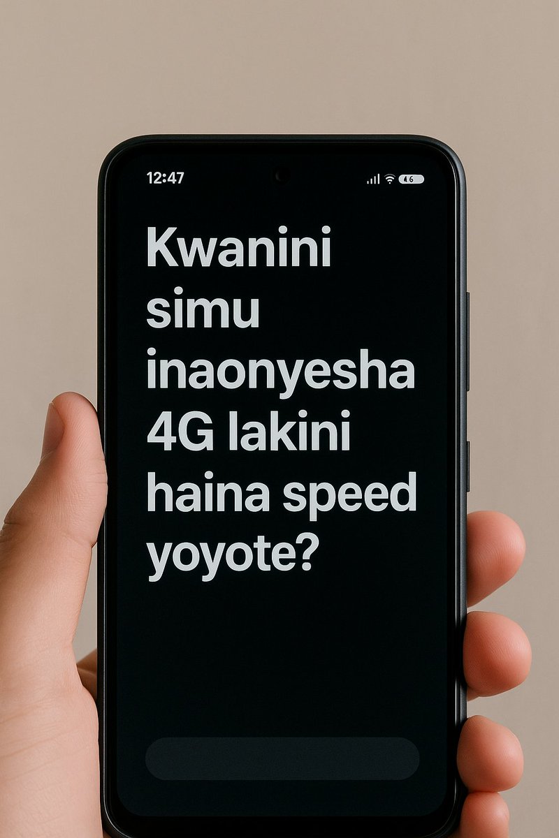 NjiwaFLow's tweet photo. #UZI

💨SIMU INAPANDISHA 4G LAKINI HAINA SPEED YOYOTE?

📶 “Simu inaonyesha 4G lakini haina speed yoyote? Hii hapa sababu na suluhisho.”

Kama unajiuliza kwa nini simu yako ina full 4G signal lakini internet ni ya kutambaa kama kobe — huu ndio uzi wako.

👇🏾👇🏾👇🏾 https://t.co/vXxEI3oxlL