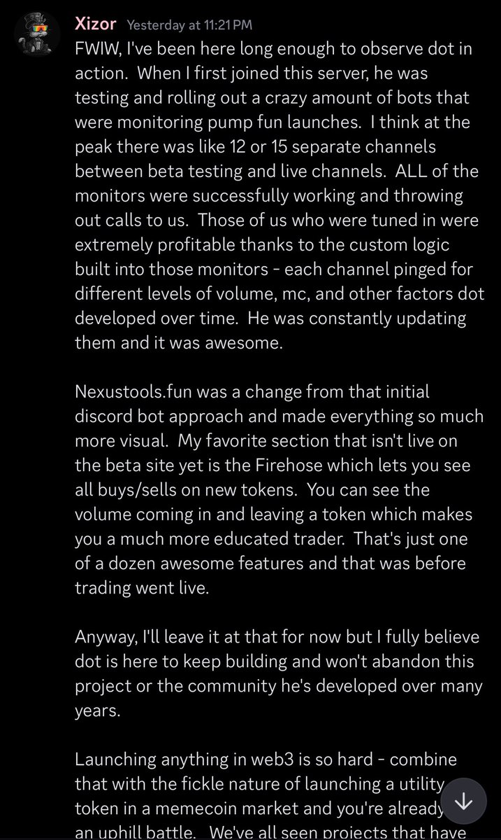 3 years building Nexus Tools, and this community is stronger than ever. The support today has been unreal. Thank you all for showing up when it mattered most.

I’ll keep building for $NEXUS every day. 💯