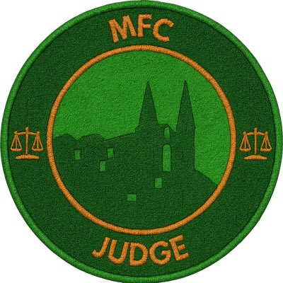 mfc_judge's tweet image. Been messing around with the club’s logo and then asking Chat GPT to texturize it. Feel like this is my favorite of the recent iterations. Looking forward to seeing how it looks when @playMFL introduces customizable kits!

#JUDGEmentDay