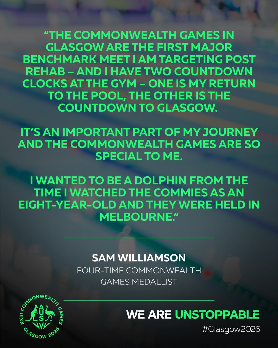 CommGamesAUS's tweet image. As the Dolphins campaign concludes at the 2025 World Aquatic Championships, we can’t wait to see the preparations for #Glasgow2026 begin! #WeAreUnstoppable #CommGamesAUS

@DolphinsAUS @SwimmingAUS @Glasgow_2026