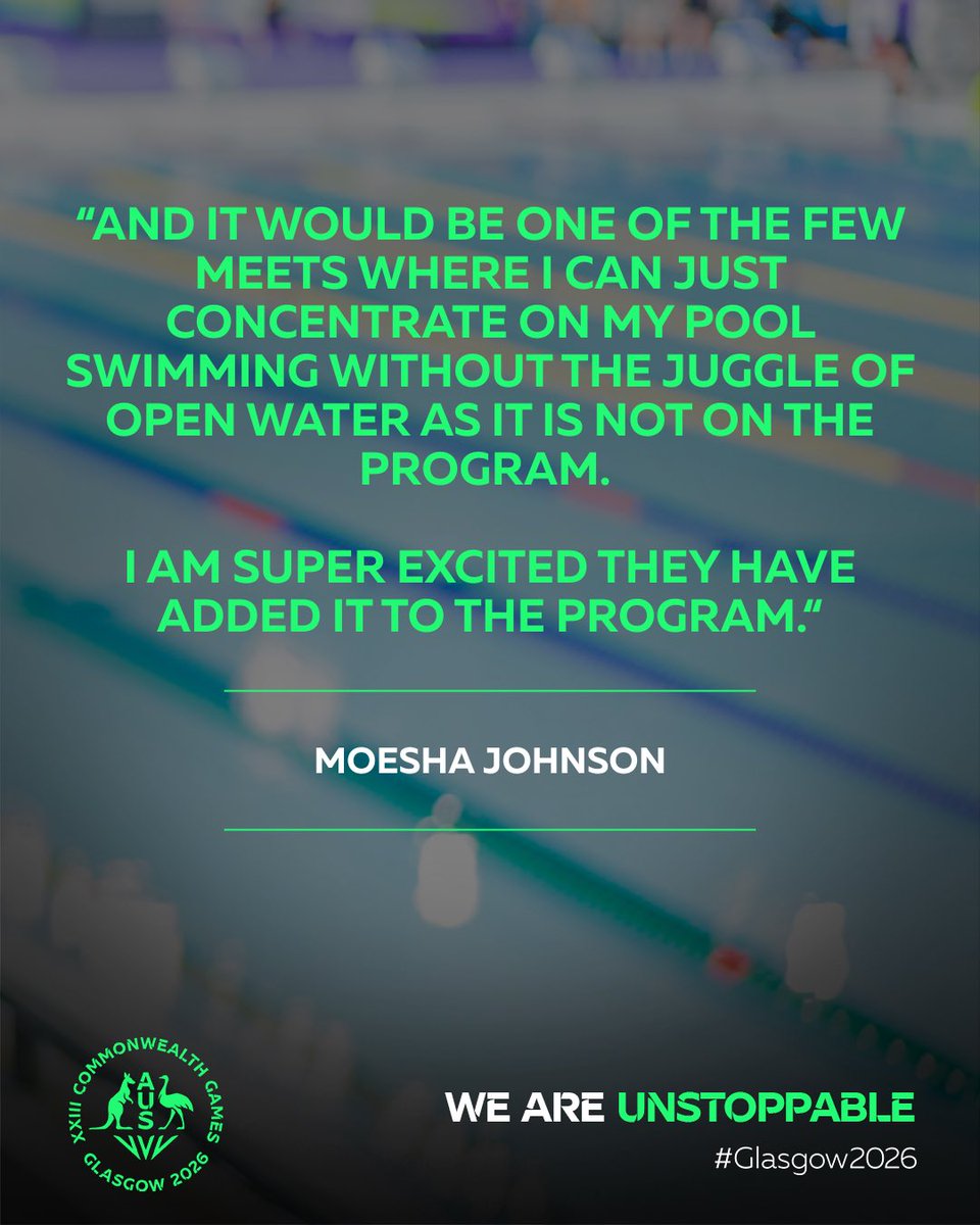 CommGamesAUS's tweet image. As the Dolphins campaign concludes at the 2025 World Aquatic Championships, we can’t wait to see the preparations for #Glasgow2026 begin! #WeAreUnstoppable #CommGamesAUS

@DolphinsAUS @SwimmingAUS @Glasgow_2026