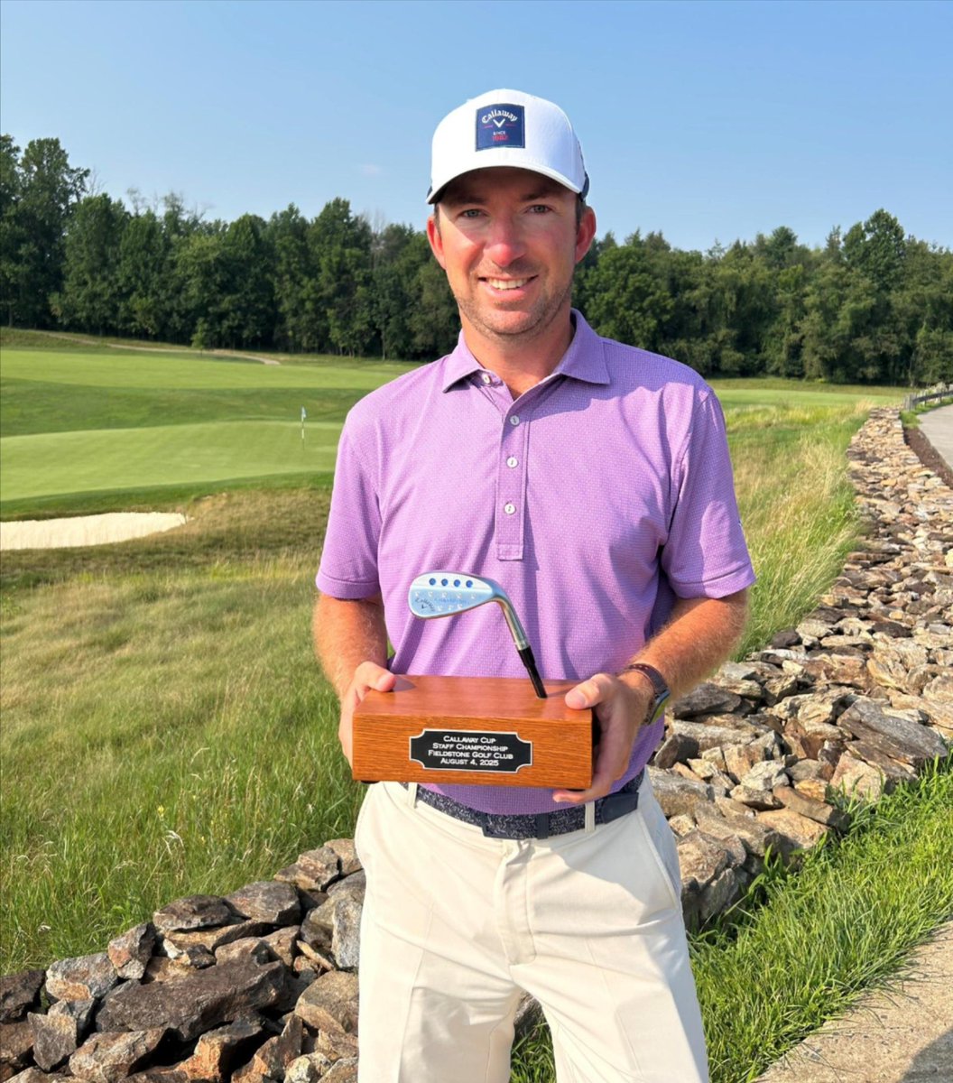 Congrats to asst pro, Mitch Gray on capturing the 2025 Callaway Cup at the Fieldstone GC in Greenville, Delaware!  Mitch was 1 of 2 players to break par on the Hurdzan &amp; Fry layout firing a 4-under par 67 to win by 2.  Mitch qualifies for the Natl Callaway Cup at the La Costa.