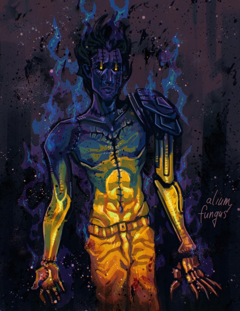 a breakdown but also 
a breakthrough

.  portrait of Zegg from MORTAL ADVOCATE . 

#originalcharacter