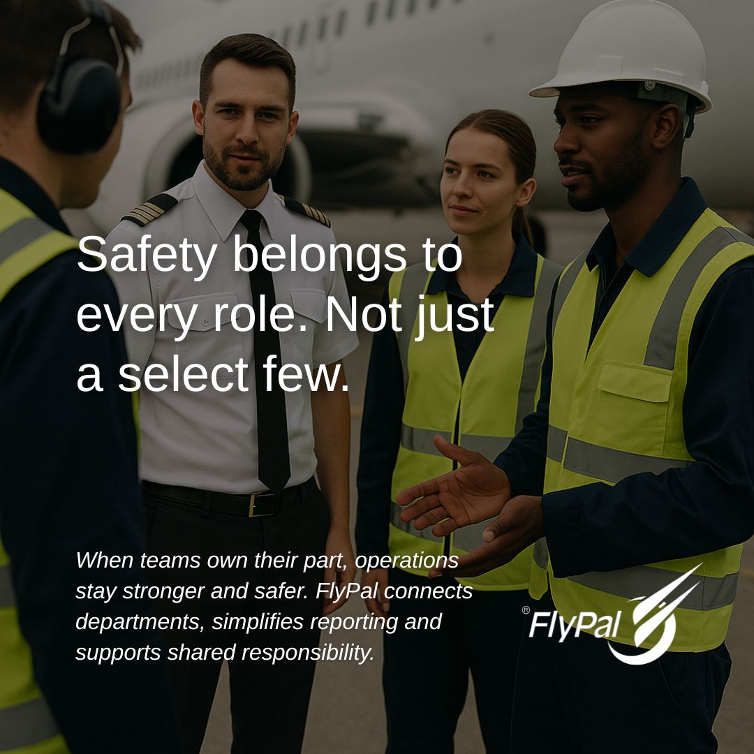 BytzSoft's tweet photo. Safety isn't owned by one team, it's in every action, process, and decision. 

At FlyPal, we support a strong #SafetyCulture by helping aviation teams handle #SMS, reporting, audits &amp; risk together. #aviationsafety  

https://t.co/0ngQXic2Xj https://t.co/bxi5LwrJgl