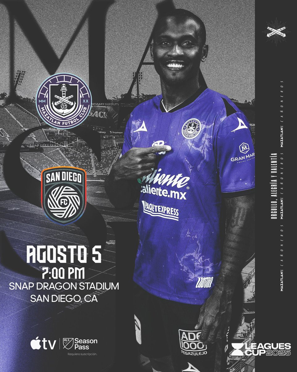 Sammy Sadovnik (@sadovnik1965) on Twitter photo Nos vemos por <a href="/AppleTV/">Apple TV</a> #MLSSeasonPass <a href="/LeaguesCup/">Leagues Cup</a> <a href="/MLSes/">MLS Español</a> <a href="/LigaBBVAMX/">Liga BBVA MX</a>
<a href="/MazatlanFC/">Mazatlán F.C. ⚓️</a> vs. <a href="/sandiegofc/">San Diego FC</a>
🕙 10pm ET/7pm PT
Los esperamos junto al <a href="/RusoEl23/">Daniel Brailovsky</a>
tv.apple.com/us/sporting-ev… Nos vemos por <a href="/AppleTV/">Apple TV</a> #MLSSeasonPass <a href="/LeaguesCup/">Leagues Cup</a> <a href="/MLSes/">MLS Español</a> <a href="/LigaBBVAMX/">Liga BBVA MX</a>
<a href="/MazatlanFC/">Mazatlán F.C. ⚓️</a> vs. <a href="/sandiegofc/">San Diego FC</a>
🕙 10pm ET/7pm PT
Los esperamos junto al <a href="/RusoEl23/">Daniel Brailovsky</a>
tv.apple.com/us/sporting-ev…