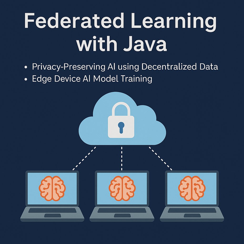 NMethod93321's tweet image. 🧠Federated Learning with Java🤖
Train AI models without moving data!
☁️Decentralized. 🔐Privacy-Focused. ⚡Ideal for edge devices.
💻Combine Java with on-device intelligence to build secure, scalable AI systems.
#FederatedLearning #JavaAI #EdgeComputing #PrivacyFirst #AIwithJava