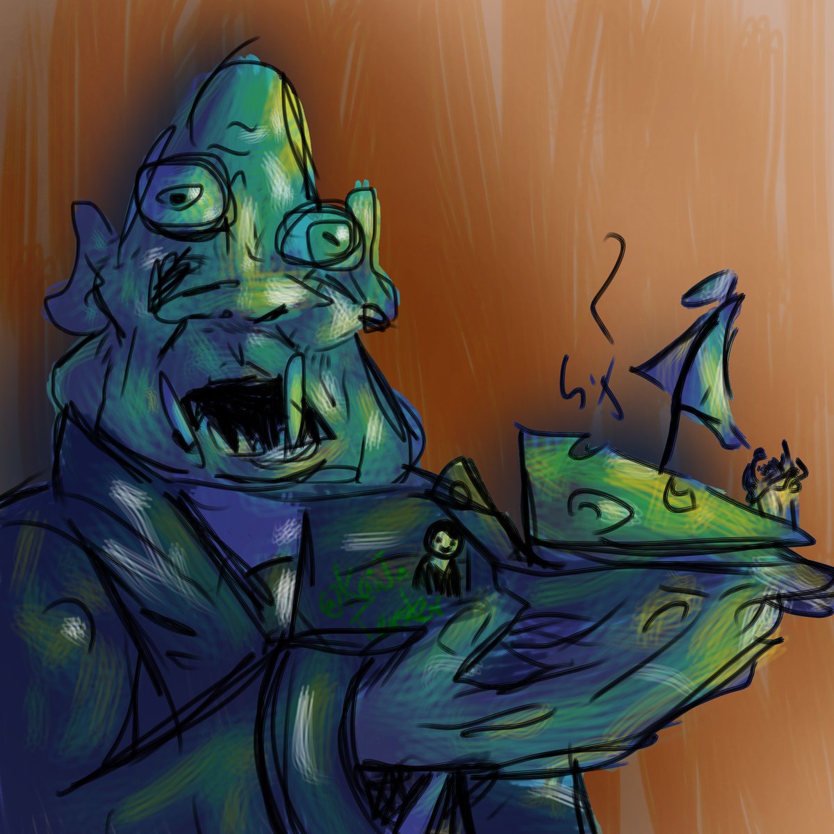 Kaijutoaster's tweet image. Sometimes I draw. 
#primis