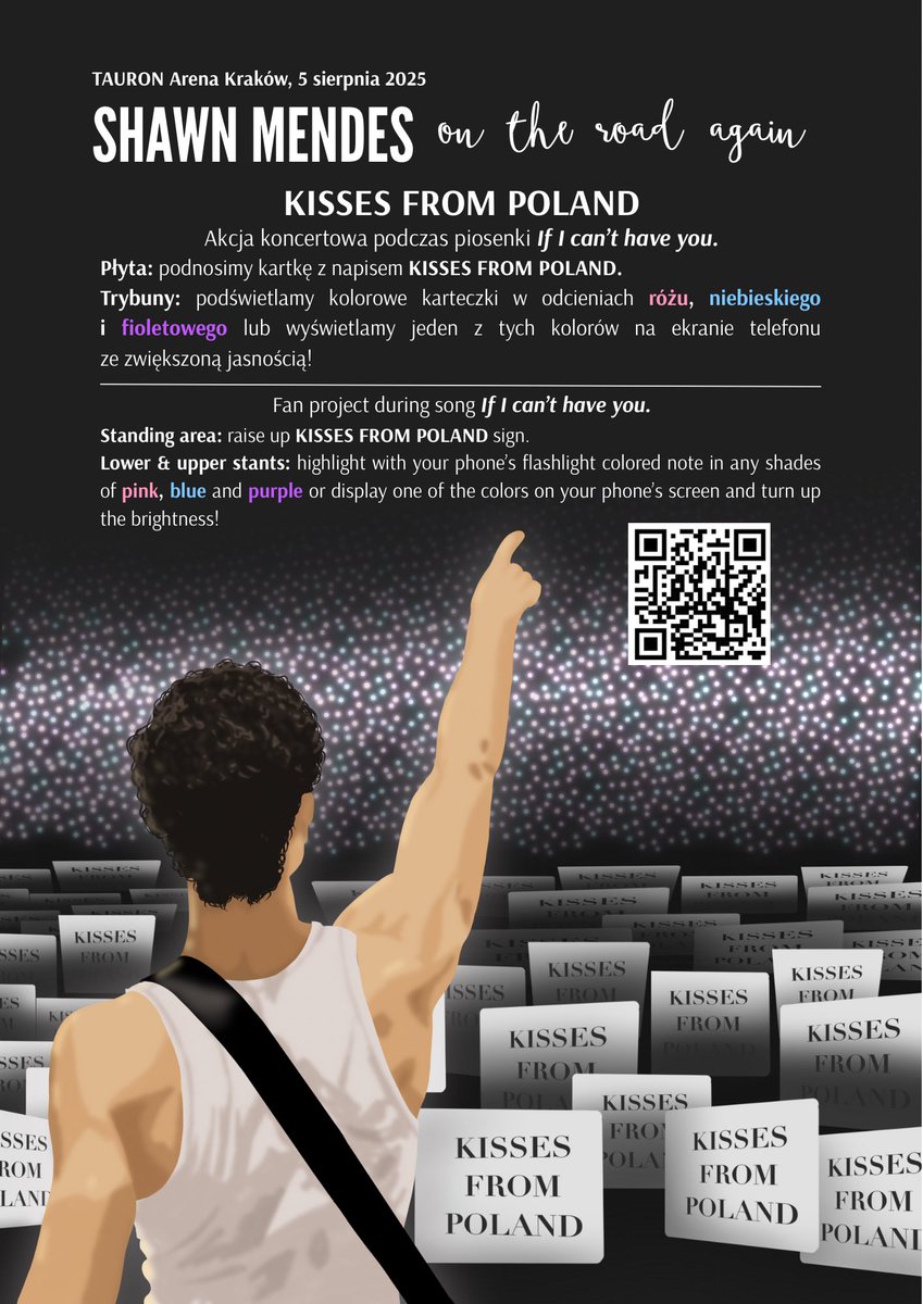 DZISIAJ KONCERT WIĘC OSTATNIE PRZYPOMNIENIE O AKCJI KISSES FROM POLAND NA IF I CANT HAVE YOU. 
ja i dziewczyny mamy dla was przygotowane kartki, które będziemy rozdawać, ale również jeśli ktoś nie będzie miał, moze świecić ekranem telefonu!! dam wam jeszcze znać gdzie będę się