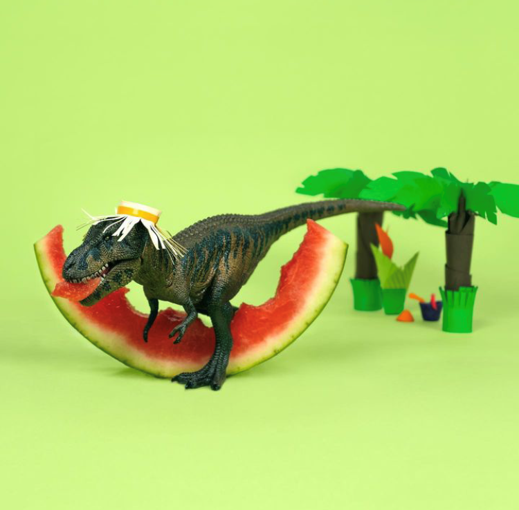 シュライヒたちの夏の乗り越え方はちょっとユニーク😅
皆さまも、暑い夏　いえ、熱い夏には十分ご用心ください！熱中症防止のため、氷水の水筒、冷感汗拭きタオル、熱中防止キャンディー、ハンディファン、氷嚢、日傘…あらゆるものを出動させてください！

#フィギュア #schleich