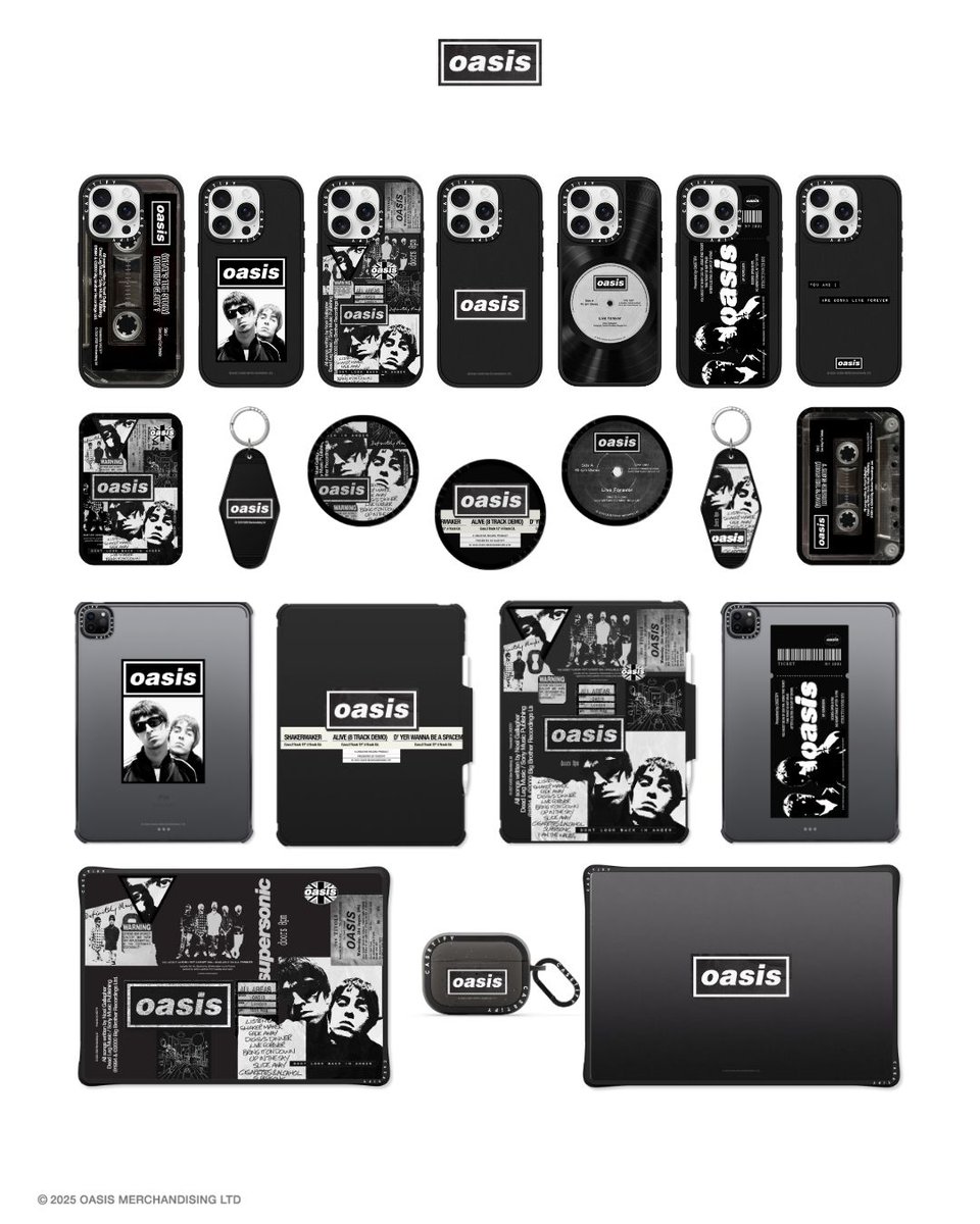 CASSETIFY oasis コラージュケース CASSETIFY oasis コラージュケース 伝説的ロックバンド Oasis x