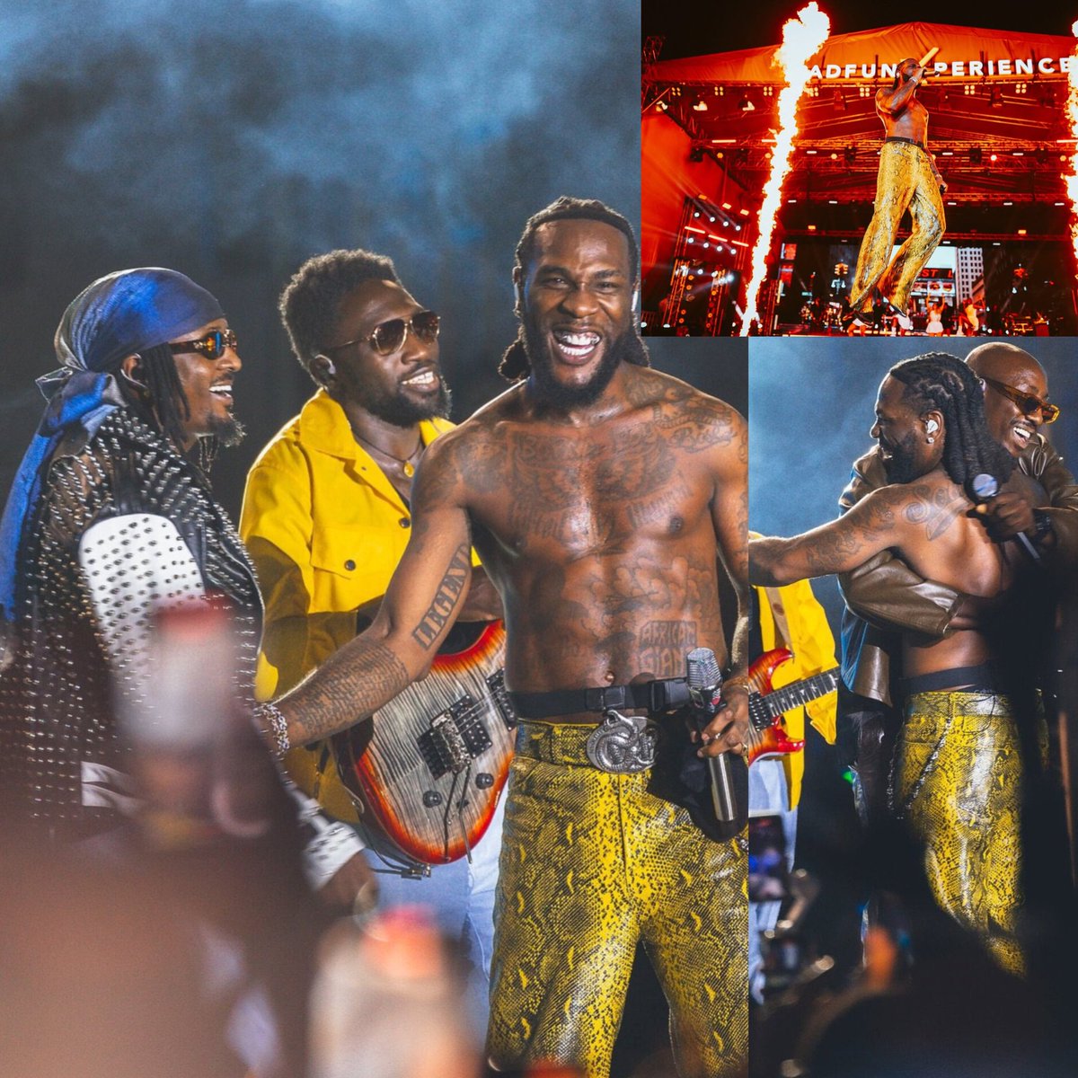 A thread of the stars-graced Burna Boy's concert 🔥