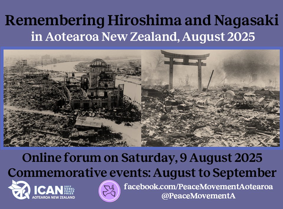 PeaceMovtAotearoa (@peacemovementa) on Twitter photo Remembering #Hiroshima #Nagasaki in Aotearaoa NZ 👉🏼details facebook.com/PeaceMovementA… #LestWeForget <a href="/EpeliVl/">Epeli Vl</a> <a href="/dasafo123/">Dylan Asafo</a> <a href="/Youth4TPNW/">YouthforTPNW</a> <a href="/ronnykareni/">Ronny Kareni</a> <a href="/wagepeaceau/">Wage Peace-Disrupt Wars | ARMS EMBARGO NOW</a> <a href="/MarnieLloydd/">Marnie Lloydd</a> <a href="/ICAN_France/">ICAN France</a> <a href="/nuclearban/">ICAN</a> <a href="/PaxChristi/">Pax Christi International</a> <a href="/tilmanaruff/">Tilman Ruff AO</a> <a href="/MakereSH/">Dr. Makere Stewart-Harawira @Makere@mastodon.nz</a> <a href="/diva4equality/">DIVA for Equality</a> #RarotongaTreaty #NuclearBan Remembering #Hiroshima #Nagasaki in Aotearaoa NZ 👉🏼details facebook.com/PeaceMovementA… #LestWeForget <a href="/EpeliVl/">Epeli Vl</a> <a href="/dasafo123/">Dylan Asafo</a> <a href="/Youth4TPNW/">YouthforTPNW</a> <a href="/ronnykareni/">Ronny Kareni</a> <a href="/wagepeaceau/">Wage Peace-Disrupt Wars | ARMS EMBARGO NOW</a> <a href="/MarnieLloydd/">Marnie Lloydd</a> <a href="/ICAN_France/">ICAN France</a> <a href="/nuclearban/">ICAN</a> <a href="/PaxChristi/">Pax Christi International</a> <a href="/tilmanaruff/">Tilman Ruff AO</a> <a href="/MakereSH/">Dr. Makere Stewart-Harawira @Makere@mastodon.nz</a> <a href="/diva4equality/">DIVA for Equality</a> #RarotongaTreaty #NuclearBan