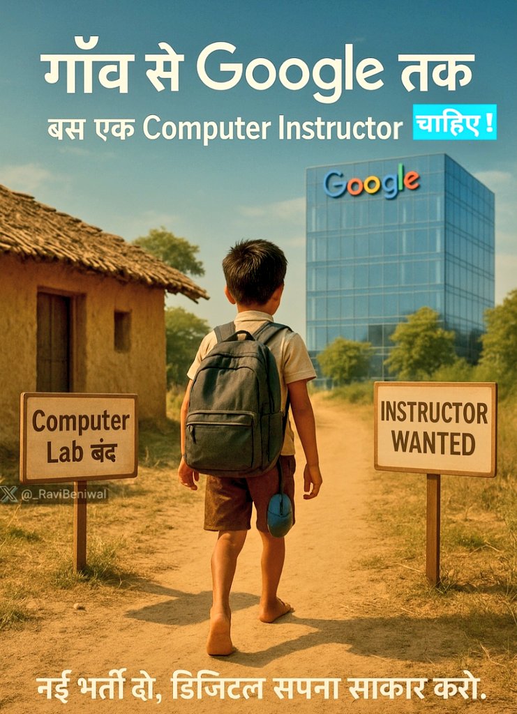 Praveen Vaishnav (@praveenvaish2) on Twitter photo <a href="/rajeduofficial/">Dept of Education, Rajasthan</a> जब डिजीटल एजूकेशन नहीं तब तक गरीब का बच्चा कैसे खुशहाल होगा।
एक गरीब का बच्चा कैसे बढे वो आप से आस लगाए बैठा है <a href="/Bhajanlalofc/">Office Of Bhajan Lal Sharma</a>
जी कृपया संज्ञान ले
#कंप्यूटर_अनुदेशक_भर्ती_जारी_करो करो अच्छे पदों पर <a href="/rajeduofficial/">Dept of Education, Rajasthan</a> जब डिजीटल एजूकेशन नहीं तब तक गरीब का बच्चा कैसे खुशहाल होगा।
एक गरीब का बच्चा कैसे बढे वो आप से आस लगाए बैठा है <a href="/Bhajanlalofc/">Office Of Bhajan Lal Sharma</a>
जी कृपया संज्ञान ले
#कंप्यूटर_अनुदेशक_भर्ती_जारी_करो करो अच्छे पदों पर
