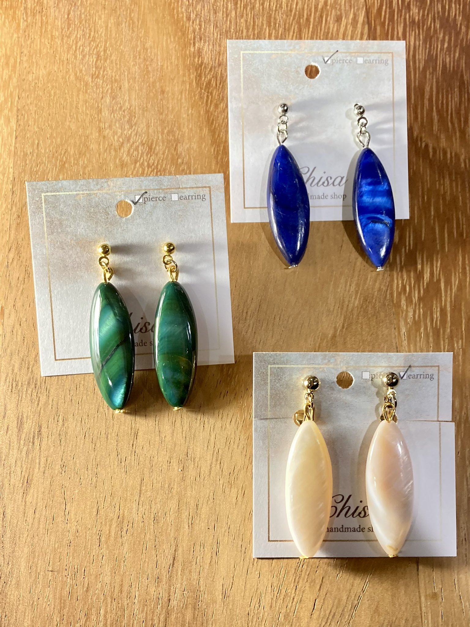 ぽんぽんさま♡専用　イヤリング・ブレスレット 華シリーズ さくらんぼ イヤリング ＆ ネックレス セット 藤