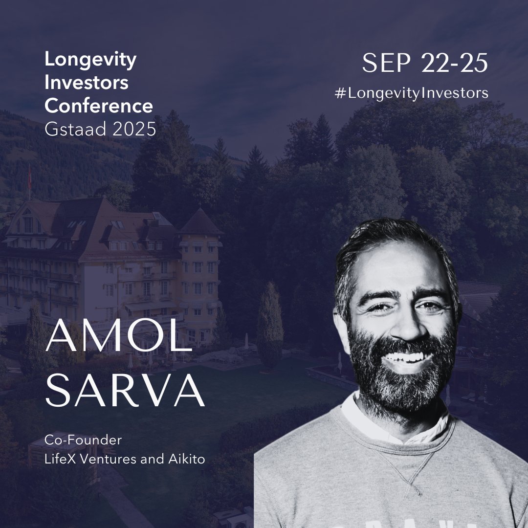 Longevity Investors (@longevity_inv) on Twitter photo We’re thrilled to announce <a href="/amol/">Amol Sarva</a> as a speaker at the Longevity Investors Conference 2025! 🎤 🤩
A prolific entrepreneur, investor, and futurist, Amol is Co-Founder of LifeX Ventures and Aikito, and has spent two decades launching breakthrough companies—from flexible offices and We’re thrilled to announce <a href="/amol/">Amol Sarva</a> as a speaker at the Longevity Investors Conference 2025! 🎤 🤩
A prolific entrepreneur, investor, and futurist, Amol is Co-Founder of LifeX Ventures and Aikito, and has spent two decades launching breakthrough companies—from flexible offices and